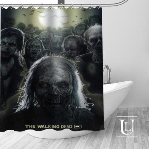 The Walking Dead Shower Curtains Customized Bathroom Curtain Waterproof Bathroom Fabric Polyester Shower Curtain High Quality