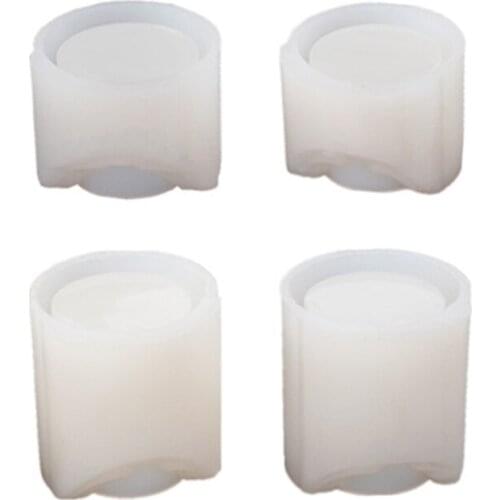 4 Pcs Crystal Candlestick Epoxy Resin Mold Candle Holder Silicone Mould DIY Crafts Jewelry Home Decorations Casting Tools