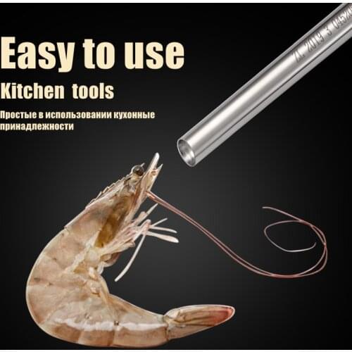Stainless Steel Shrimp Offal Remove Kitchen Tools Lobster Cleaning Peeler Shrimp Cutting Practical Seafood Kitchen Tool for Chef