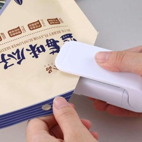 Mini Heat Sealer Plastic Package Storage Bag Mini Sealing Machine Handy Sticker And Seals For Food Snack Kitchen Accessories