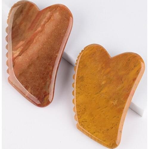 New Egg Yolk Stone Gouache Scraper Facial Eye Gua Sha SPA Detox Relieve Muscle Acupuncture Therapy Beauty Massage Guasha Board