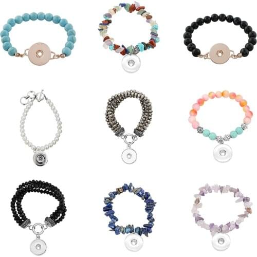New Fashion 20mm 18mm Snap Button Bracelet DIY Jewelry 5pcs/lot KD3012