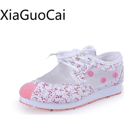 Hemp Shoes Wild Flat Girl Canvas Mesh Shoes Summer Sweet Girl Big Boy Junior High School Students Sandals