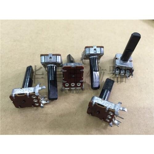 Original new 100% 12 type horizontal single potentiometer B500R B501 handle with 22MMF mid point (SWITCH)