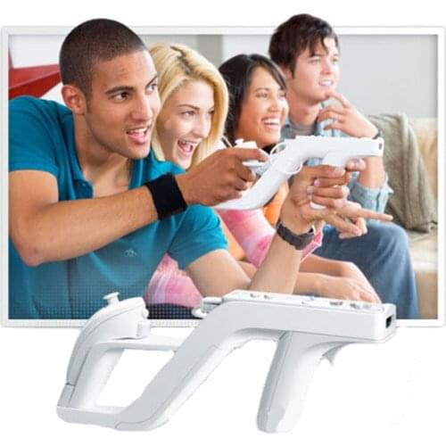 Shooting Gun for Nintendo Wii Nunchuk Motion Plus Remote Controller Game Jan3 2019 Shooting Games Zapper Gun Controller Toy