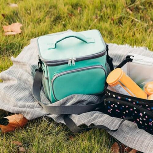 One-shoulder thickened insulation bag warm lunch bag tote bag insulation ice bag portable picnic beverage food beer storage box