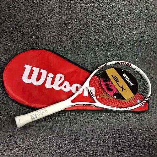 New BLX Carbon Fiber Full Court Professional Tennis Racket Offensive Nano High Elastic Full Carbon Ultra Light Tennis Racket