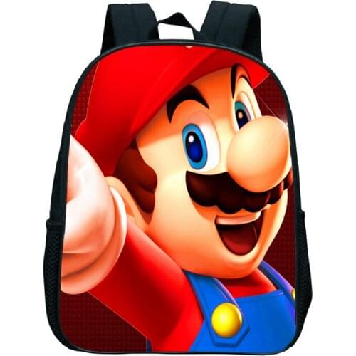 Mario Bros Anime Backpack Children Kindergarten Backpack Kids Book Bag Girls Boys School Bag Mario Backpack Girls School Bags