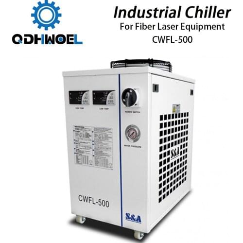 S&A CWFL-500AN & 500BN & 500DN Industry Air Water Chiller for Fiber Laser Engraving Cutting Machine