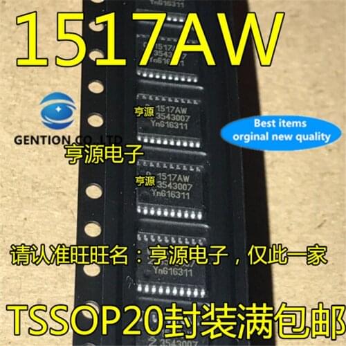 10Pcs TDA1517 TDA1517AW TDA1517ATW Silkscreen 1517AW TSSOP20 in stock 100% new and original