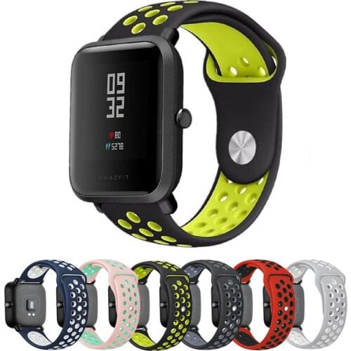 20mm 22mm band For Amazfit GTS 2/2e/GTS2 Mini/GTR 42mm/47mm/GTR2/2e/stratos 2/3 Sport Watch Bracelet Amazfit bip Silicone strap