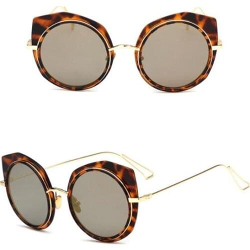 Fashion cat eye women mens Sunglasses Ladies cat eyes round sun glasses 3 colors Eyewear glasses free shopping