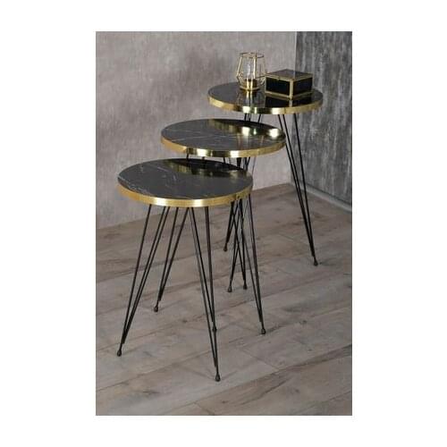 Modern Zigon coffee table Black Foot Gold Bendir Tel coffee tables table basse furniture living room table