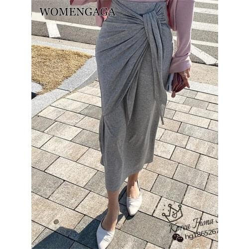 WOMENGAGA Plaid Pencil Skirts