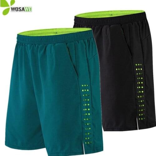 WOSAWE Mens MTB Cycling Shorts Padded Shockproof Breathable Bicycle Wear Gym Sports Downhill Underpants Mountain Bike Shorts