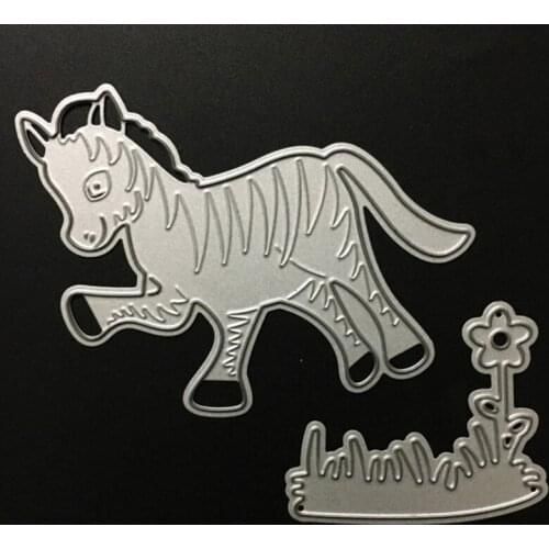 YINISE Metal Cutting Dies For Scrapbooking Stencils Horse Grass DIY PAPER Album Cards Decoration Embossing Folder Die Cutter