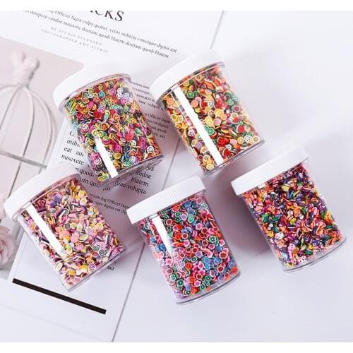 100g/Box Fruit Slice Filler For Nails Art Tips/Balls Slime Soft Clay For Kids Toys Lizun DIY Accessories Supplies Decoration