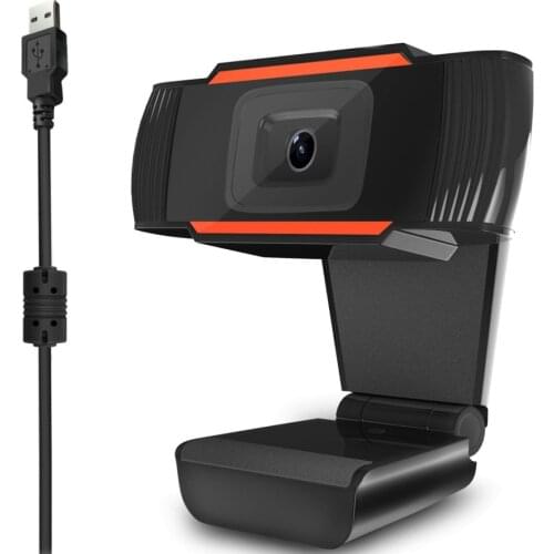 480p HD Webcam with Mic Rotatable PC Desktop Web Camera Mini Computer Web Camera Video Recording Work Computer Peripherals