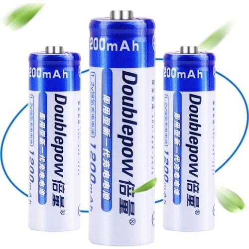 AA Rechargeable Batteries 1.2V 1200mAh Ni-MH NiMH AA Rechargeable Battery 2A Pre-charged Bateria AA Batteries For Camera Toy Car