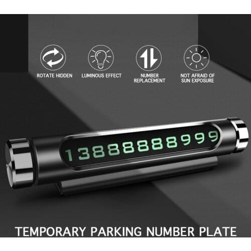 Car Temporary Parking Card Rotatable for KA Territory FLEX Transit Super Duty Atlas F-150 F250 F350 F450