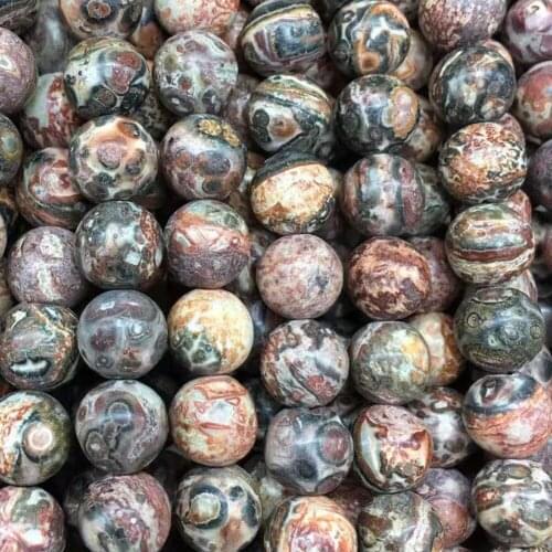 Free Shipping Fashion Jewelry 8mm 10mm Jaspe Round Loose Beads 15"FG9164