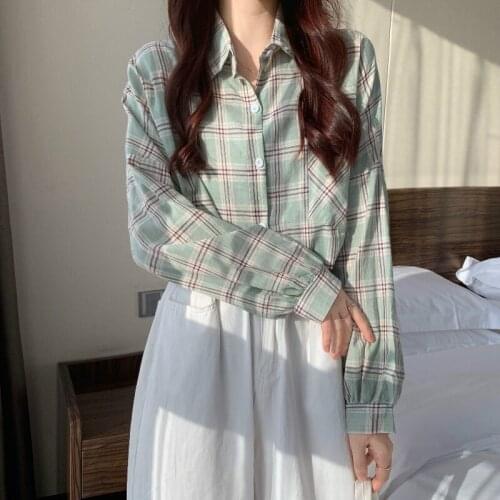 Cheap wholesale 2021 spring summer autumn new fashion casual ladies work women Blouse woman overshirt female OL At6807M