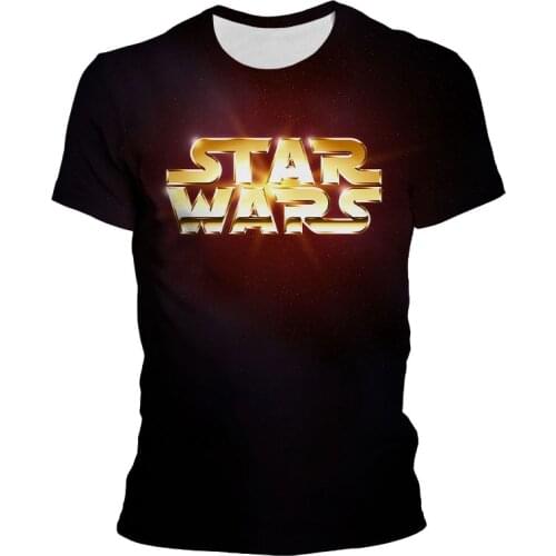 New 3D Print Star Wars LOGO T shirt Summer Fashion Comfortable Breathable Child Mens Women Oversized t-shirt Short sleeve tee