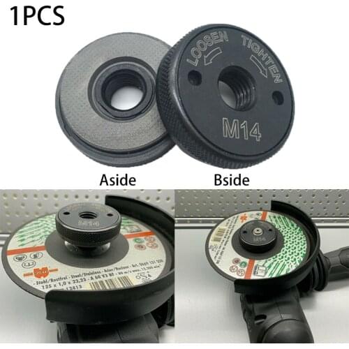 Flange Nut Quick Clamping Release M14 Nut Fast Locking Nut Flex 115 - 230 Black For Angle Grinder Replacement Part
