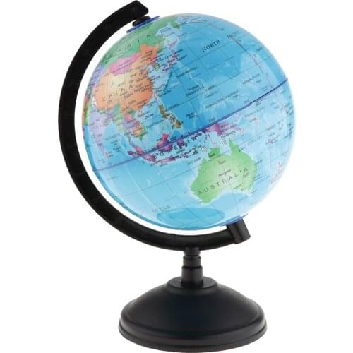 World Globe Map On Stand Large Student Toy Education Earth 14cm