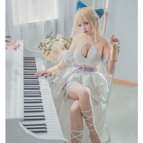 Anime Comic Cautious Hero The Hero Is Overpowered but Overly Cautious Cosplay Costumes Ristarte Cosplay Costume White Dresses