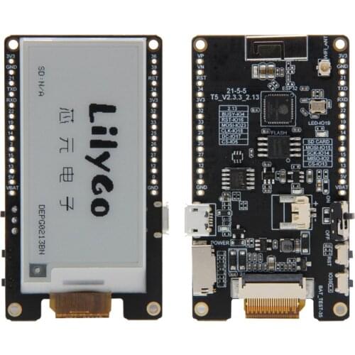 LILYGO® TTGO T5 V2.3.1_2.13 Inch E-Paper Screen New Driver Chip DEPG0213BN / GDEM0213B74 /GDEM0213B74 Low Power Display