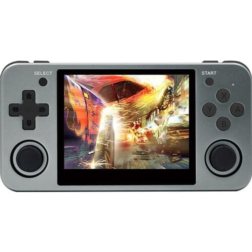 Mini Handheld Retro Video Game Console 3.5'' IPS Screen RG350M Classic Game Machine 16GB Aluminum Shell Gamepad Game Controller