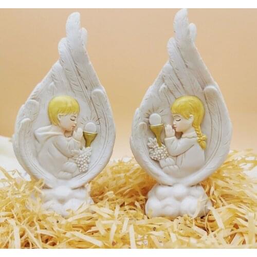 Many Style First Communion Boy Girl Ornaments Catholicism Christ Statuette Catholic Gift Romanist Crafts Lord of God