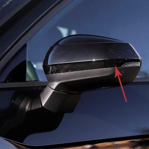 For Audi Q2 2017 2018 2019 ABS Matte Side Rearview Mirror Cap Cover Trim Rear View Back Up Mirror Overlay Exterior Accessories