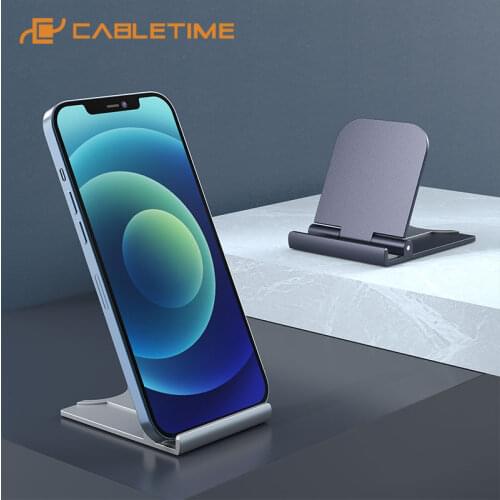 CABLETIME Adjustable Phone Stand Holder Foldable & Portable for Mobile Phone iPhone Xiaomi Huawei LG Desk Stand C415