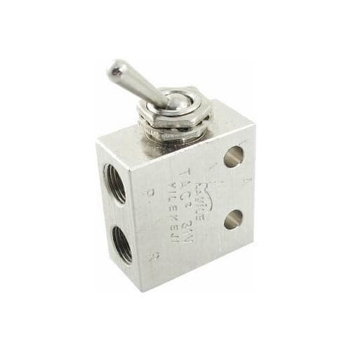 1/8"PT Thread 2 Position 3 Way Rectangle Mechanical Air Pneumatic Valve