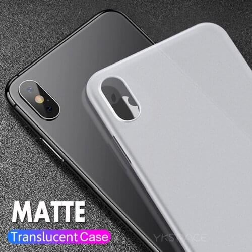 Translucent Matte Frosted Phone Case For iPhone X XR XS 11 12 Mini Pro Max 6 6s 7 8 Plus SE 2020 Ultra Thin 0.3mm Hard PC Cover