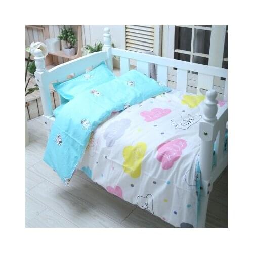 With filling! Baby Bedding Set Cot Crib Bedding Set for Girls Boys Cot Sheet cama bebe,Duvet/Sheet/Pillow