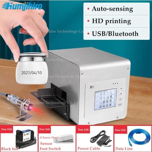 Static Inkjet Printer Intelligent Non-handheld 12.7mm Therma Inkjet Printer Code Printer Production Date Barcode QR Code LOGO