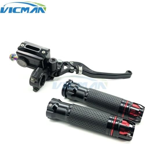 CNC Motorcycle Scooter Universal 22MM Racing Handlebar Adjustable Handbrake Pump For Yamaha Kawasaki Honda Suzuki