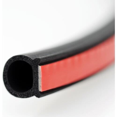 Small D Car Door Seal Weatherstripping Universal Weather Strip Car Sound Insulation Sealing Rubber Strip Anti Noise For Car