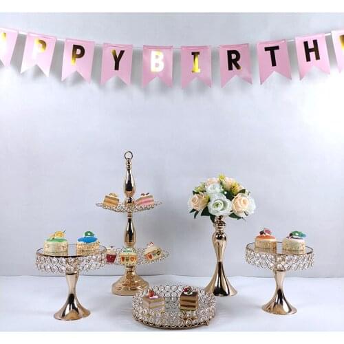 Mirror Round Cake Stand Wrought Iron Exquisite Cake Rack Base Dessert Stand Round Cake Display Wedding Birthday Cupcake Holder