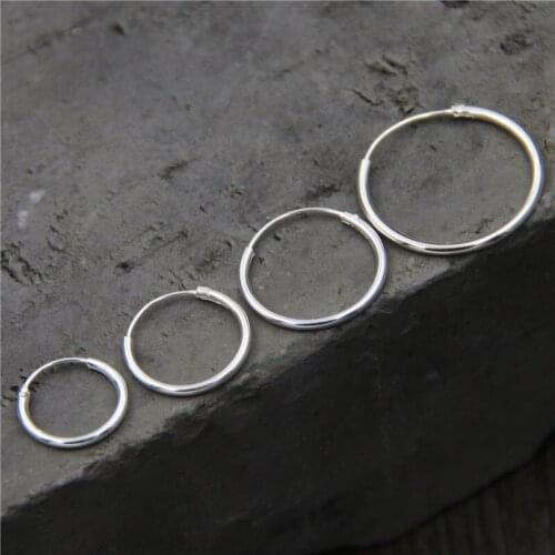 L&P Fine Jewelry Sterling Silver Earrings For Women, Small Round Hoop Earrings Jewelry For Wholesale