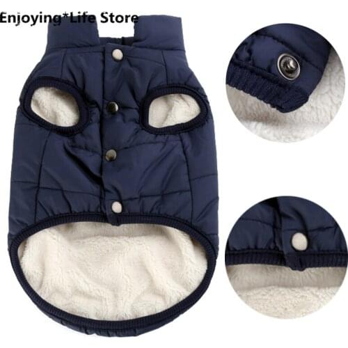 Winter Warm Big Dog Vest Jacket Clothing Soft Waterproof Dog Clothes Small Dog Large Dog French Bulldog Chihuahua Coat