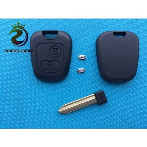 1Pc Of New Replacement Case For Citroen Xsara Picasso 2 Buttons Remote Key Fob Shell Blade Uncut+2Pcs Micro Switches No Logo Car