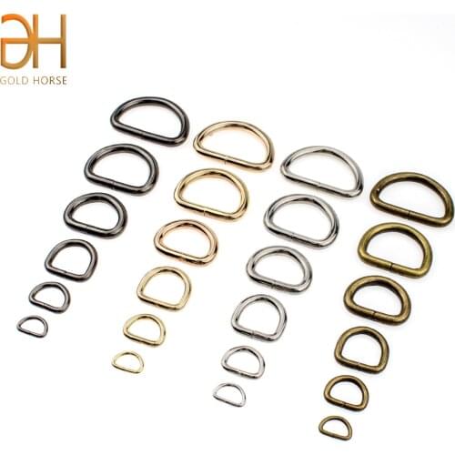 10Pcs 10/13/16/20/25/32MM Metal Hand Bag Purse Strap Belt Dog Collar Chain Web O Dee D Ring Buckle Clasp DIY Heavy Duty Strong