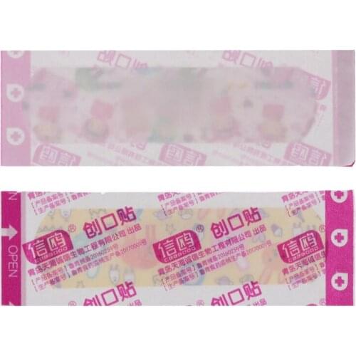 100Pcs Adhesive Bandages Waterproof Breathable First Aid Wound Plaster Cartoon