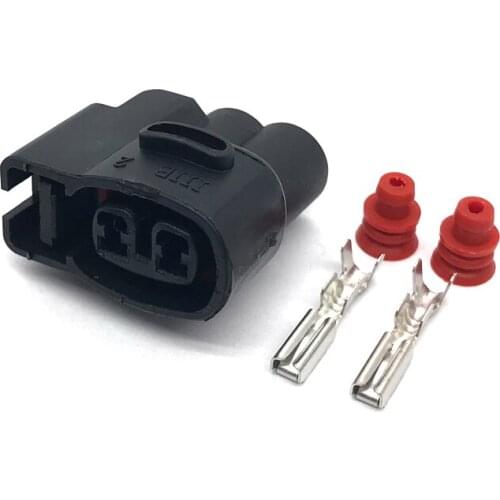 2 Pin Way KIA Ignition Coil Female Automotive Connector Plug CVVT Fuel Injector Wiring Harness Socket MG640605