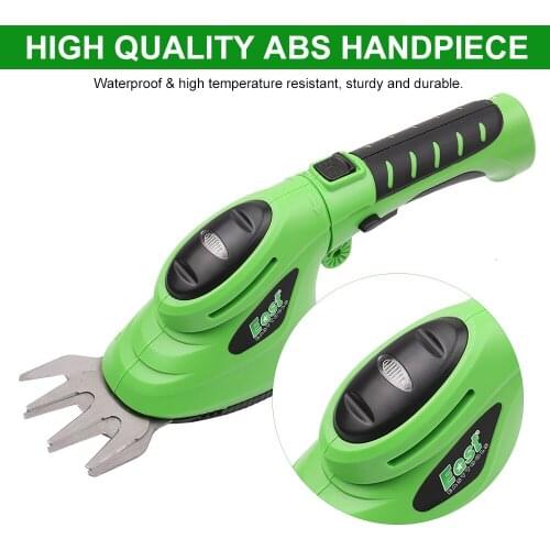 2-in-1 Lawn Mower Cordless Hedge Machine Electric Mower Rechargeable Pruner Rotatable Grass Shear Hedge Trimmer Low Power Prompt