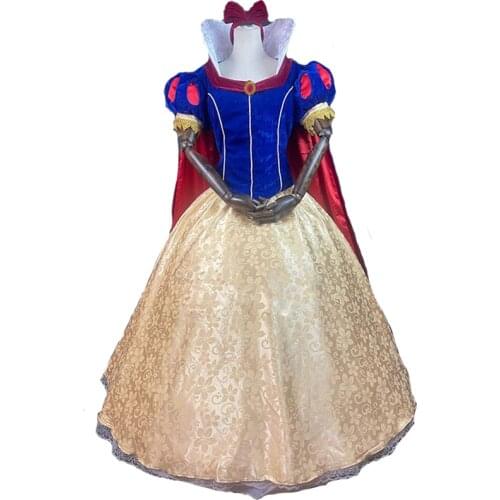 2021 New Arrival Top Quality Snow Princess Cosplay Costume For Halloween Dress Adult Women Custom Made